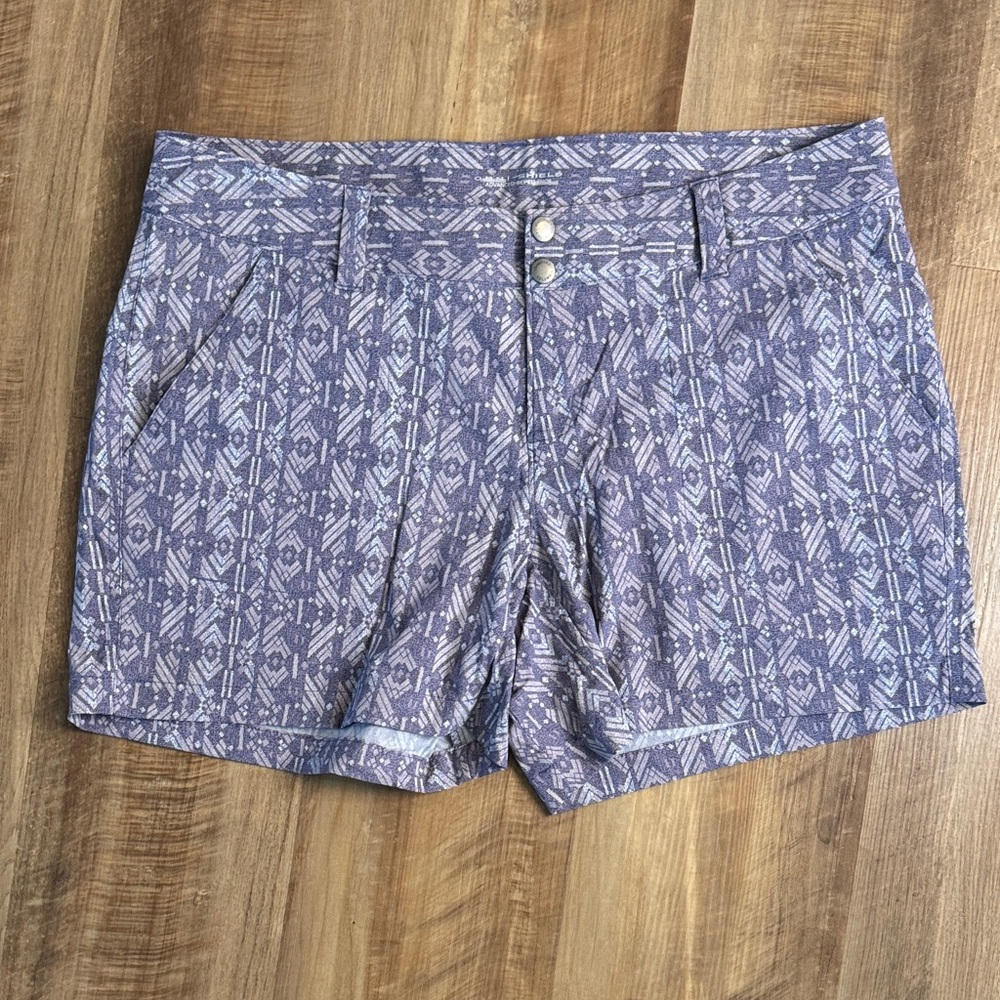 Patterned purple Women's Shorts